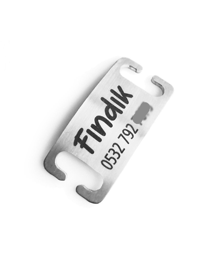 Metal Tasma İsimliği Kedi Künye Sallanmayan Künye