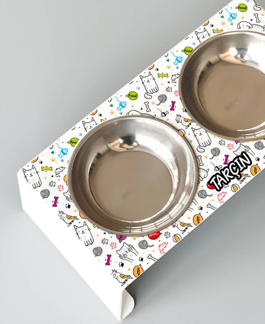 Baskılı Metal Mama Kabı M5055