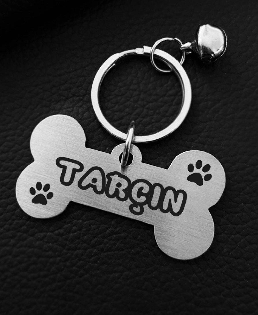 Kemik Metal Köpek Künyesi Paslanmaz Çelik