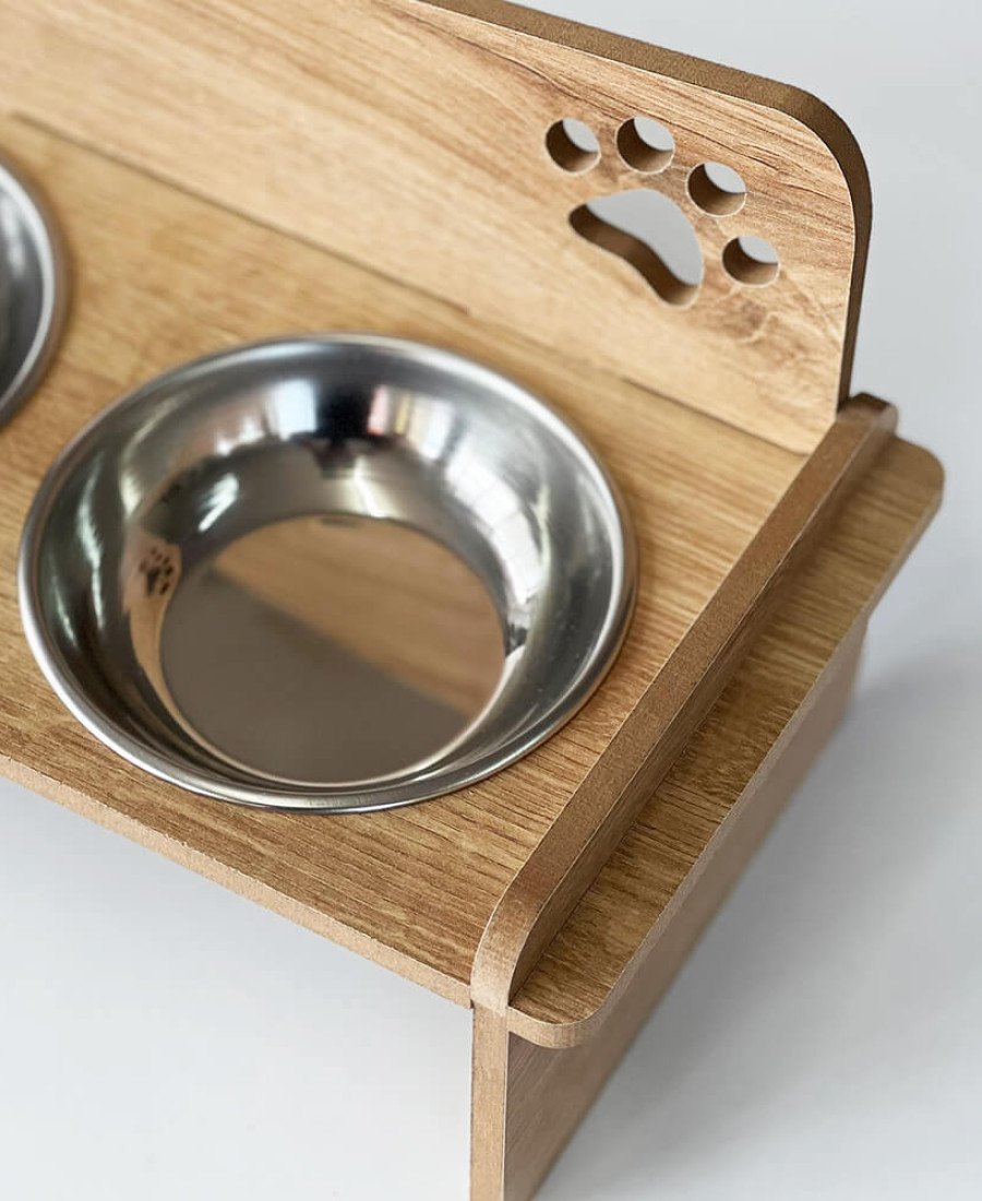 İsme Özel 8mm İnce MDF Ahşap Mama Kabı