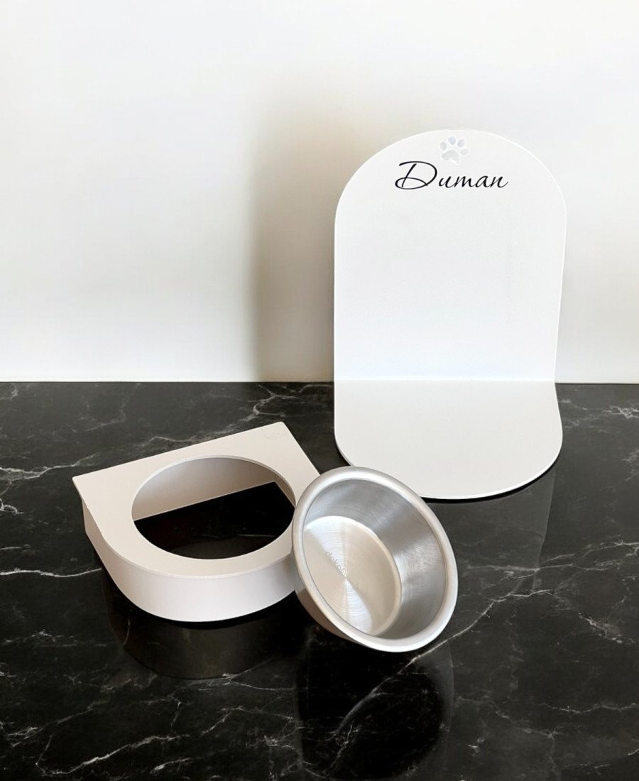 Ayarlanabilir Metal Mama Standı Çelik Kase