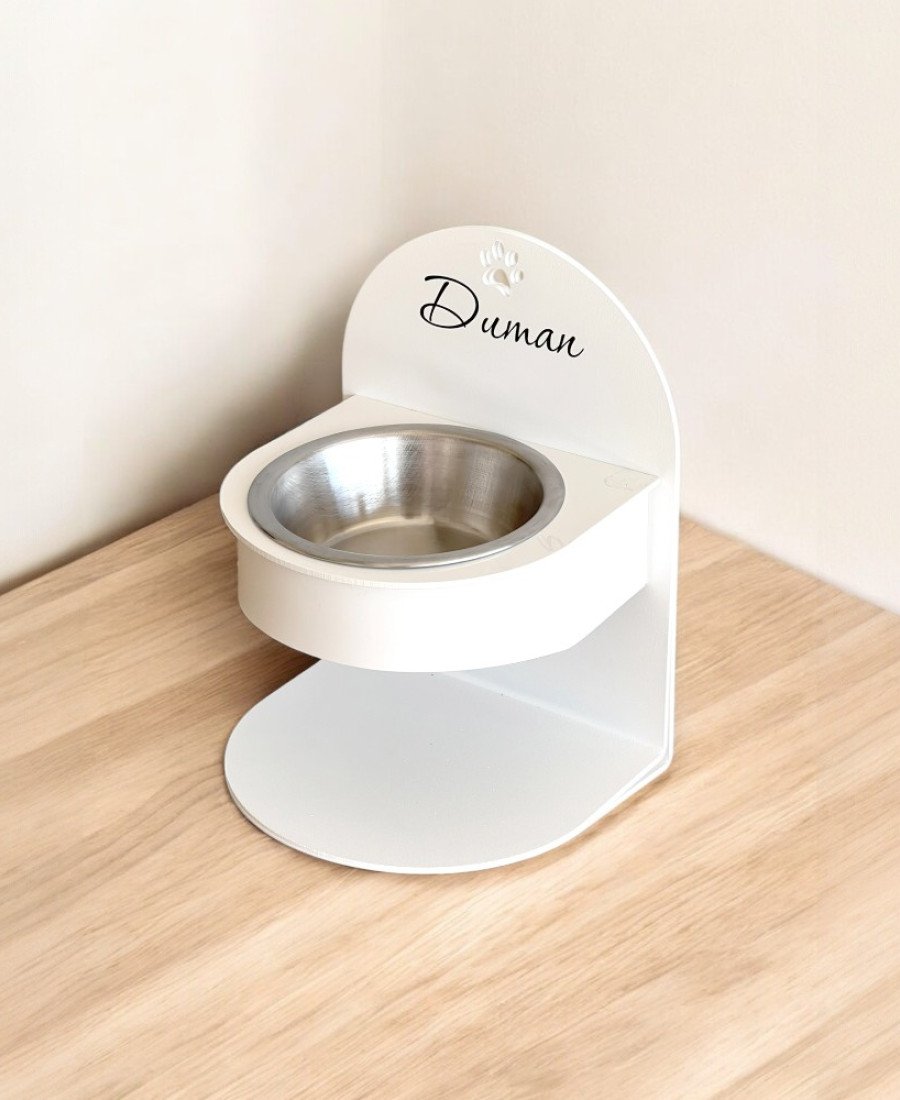 Ayarlanabilir Metal Mama Standı Çelik Kase