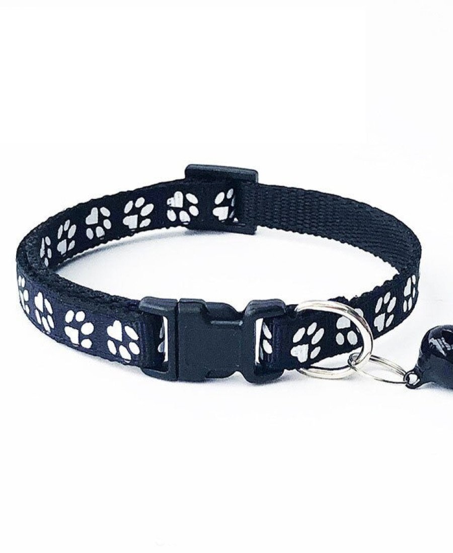 Pati Desenli Zilli Kedi Tasması 8 Renk Seçeneği