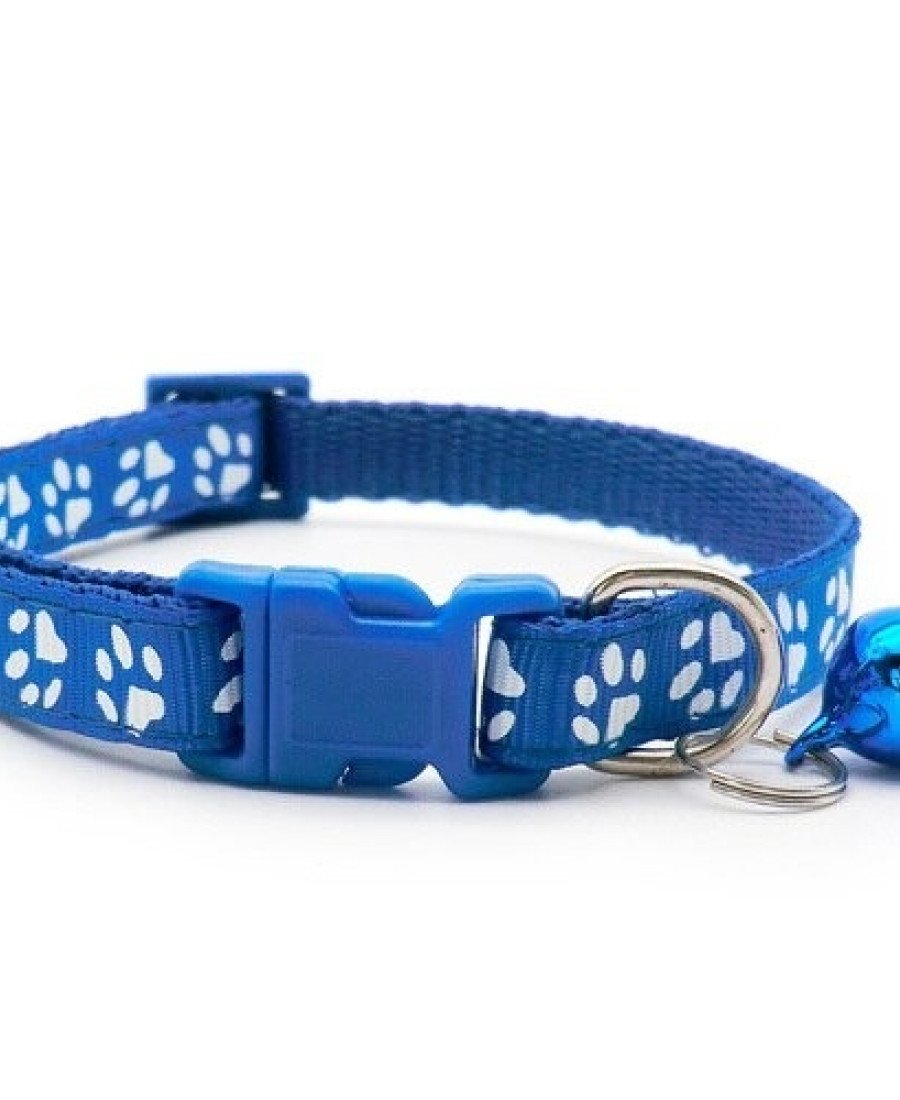 Pati Desenli Zilli Kedi Tasması 8 Renk Seçeneği