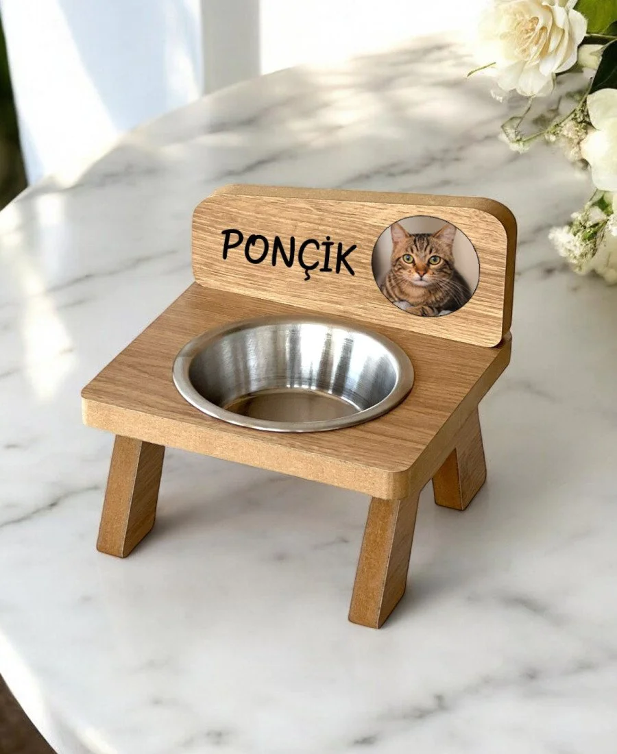 Tek Kaseli Mama Kabı Fotoğraflı 