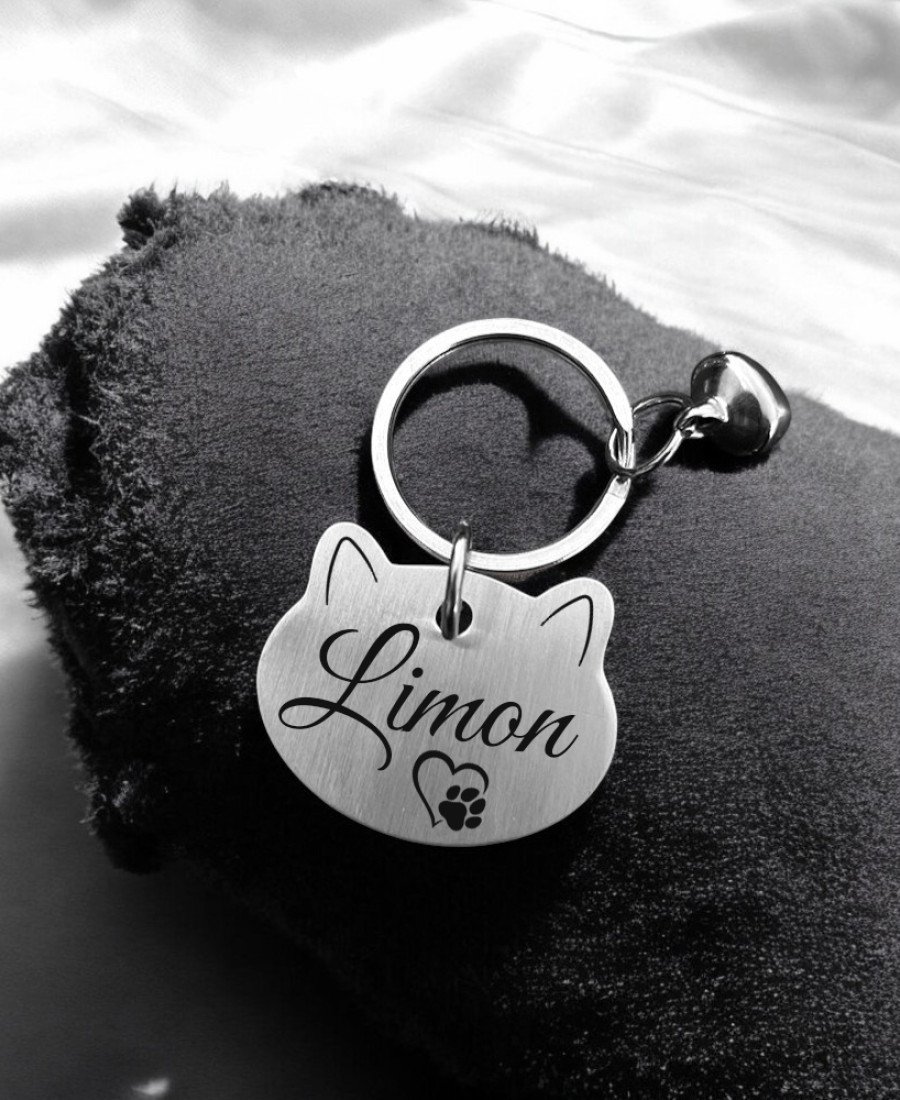 Metal Kedi Künyesi Paslanmaz Çelik 05