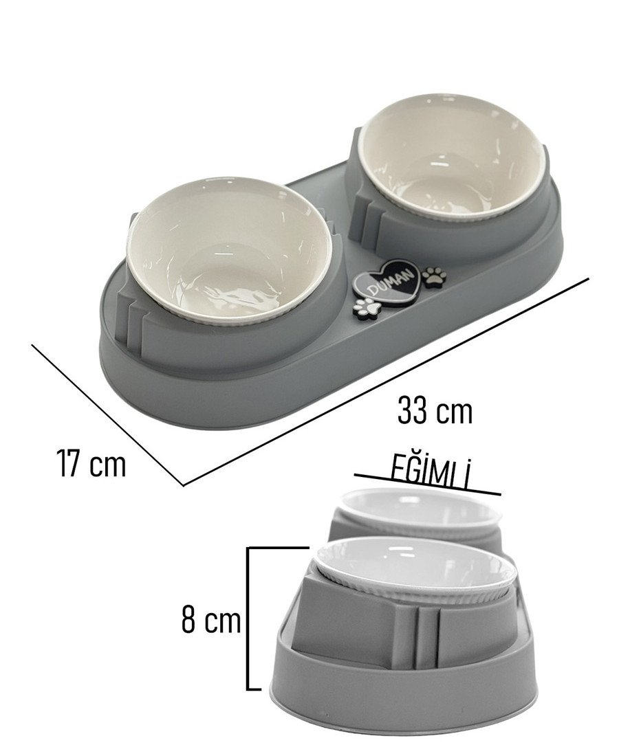 Yeşil Plastik Porselen Kaseli İsme Özel Mama Standı Yeşil Plastik Porselen Kaseli İsme Özel Mama Standı