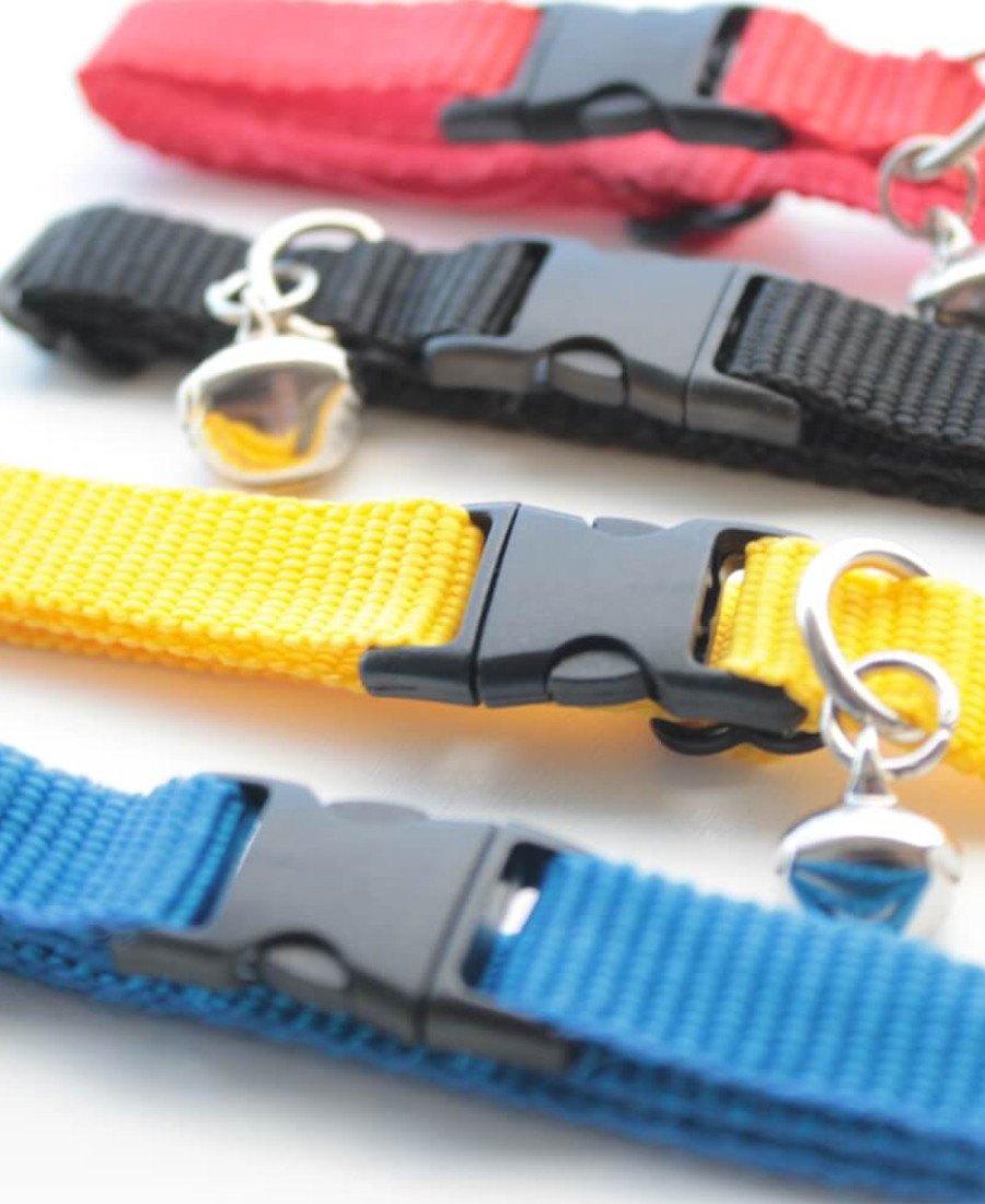 Düz Renk Kedi Tasması Küçük Irklar İçin