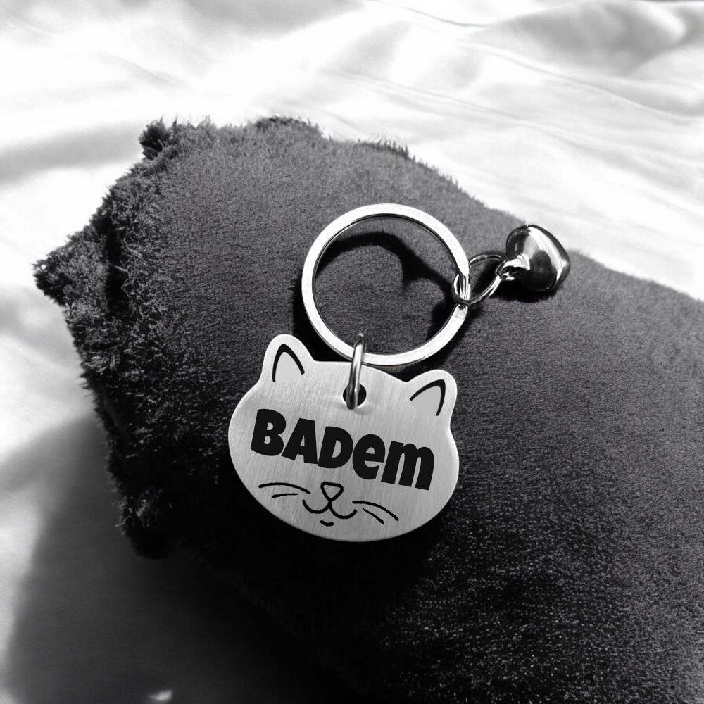 Metal Kedi Künyesi Paslanmaz Çelik 03